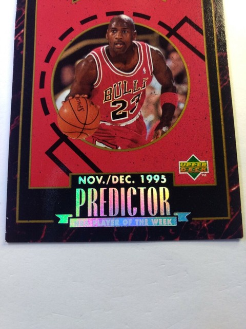 1995 96 Upper Deck Predictor Michael Jordan H1 Nov Dec POW 