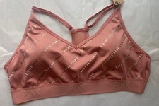 Victoria  s Secret Pink Logo Ultimate Lightly Lined Sports Bra Top XL