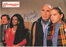Michel Piccoli & Ornella Muti Autogramme signed 20x30 cm Kinoaushangbild 