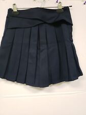 US Polo Assn. Girls Uniform Scooter Skirt Navy Blue Pleated Side Zip Sz 12 NWT