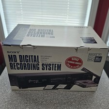 SONY MDS-JE320 HOME RECORDING MINI DISC DECK W/ SONY MZ-E40 -BUNDLE -New 