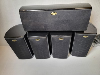 Klipsch HD Home Theater 500 Black 5 Surround Wired Satellite Speakers W/ Mounts