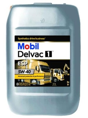MOBIL Delvac 1 ESP 5W-40 20 Liter Motoröl 228.31 MTU-2.1 DDC DFS 93K218 DDC DFS