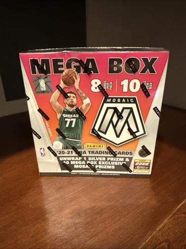 2020-21 Panini Mosaic NBA Basketball Trading Card Mega Box Brand New Sealed - Picture 1 of 5