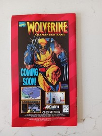 WWF Raw Sega Genesis 1994 Complete with Manual Poster Registration Card Working