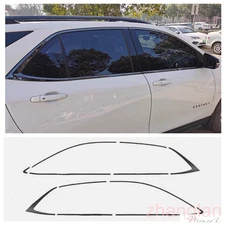 For Chevrolet Equinox 2018-2022 Gloss Black Car Window Molding Strip Cover Trim
