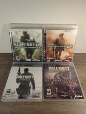 PS3 Modern Warfare Lot of 4 Call of Duty MW Trilogy + Advanced Sony PlayStation