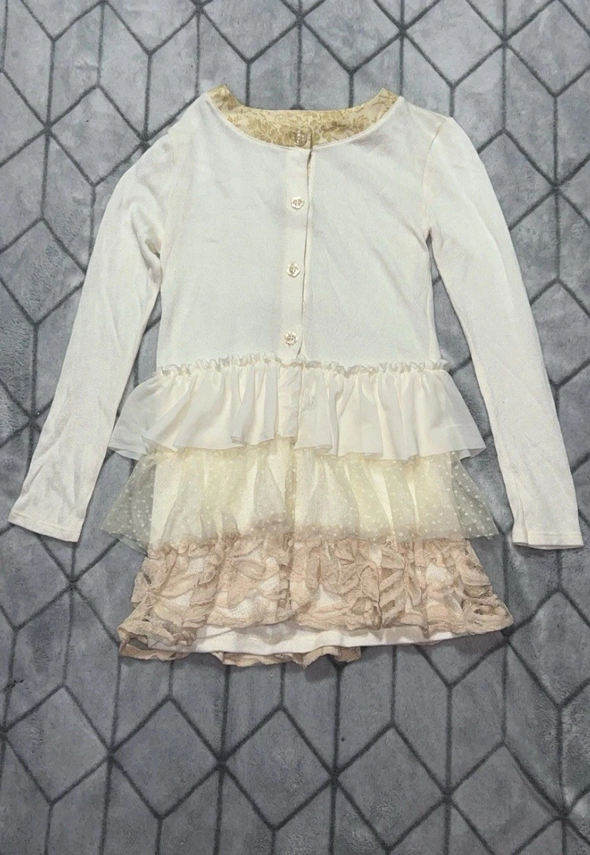 Haut Blanc Sans Manches Persnickety Pour Fille - Taille 7, 100% Coton, Très Bon état
