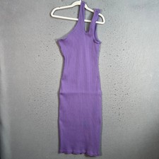 Asos Design Womens Size 2 Purple Ribbed Knit Tank Dress