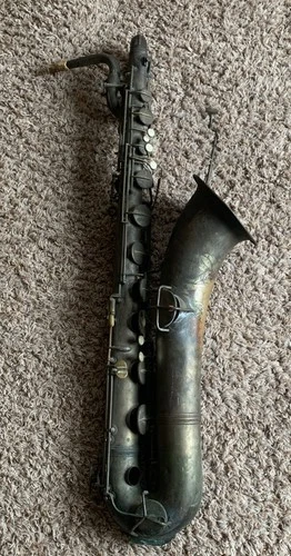 Vintage Conn Elkhart Baritone Saxophone 1918? 38018 As-is Low Pitch