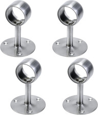 1-1/2" Curtain Rod Ceiling Mount Bracket, Stainless Steel Flange Bracket, Shower