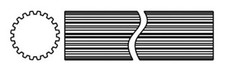 D442720 3 Ft Long 20 Spline 1-11/16