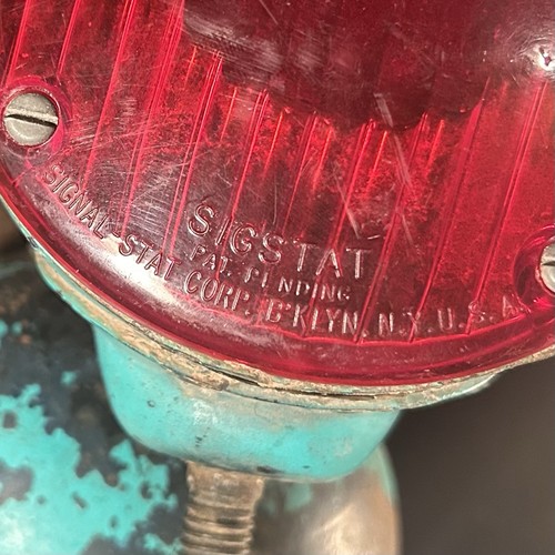Vintage Car Truck Light lot (2) Seafoam Green Hotrod Ratrod Sigstat Signal Stat - Bild 5 von 20