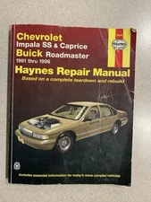 Chevrolet V8 Impala SS Caprice & Buick Roadmaster Haynes Repair 1991-96 24046