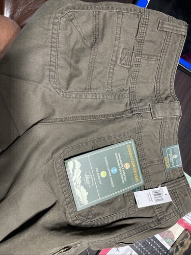 G.H. Bass & Co. Men's Canvas Terrain Stretch Pants 34x30 Blue New With Tags - Picture 2 of 5