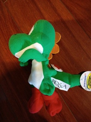 Vintage Nintendo  64 Yoshi Bean Bag 1997 NWT Red Feet
