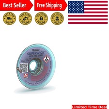 Compact Desoldering Braid with RMA Resin, 5' x 0.1", Eco-Conscious 10-Pack