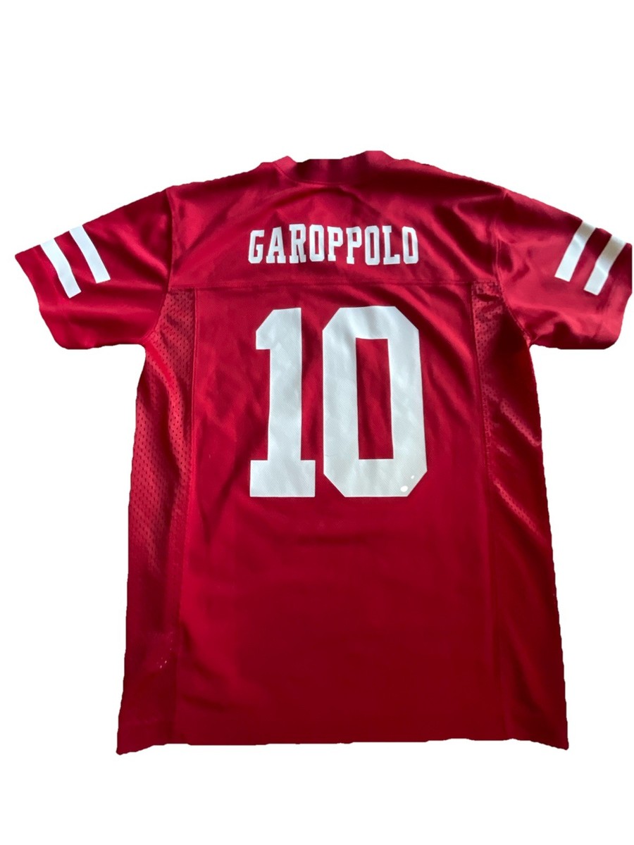 San Francisco 49ers #10 Jimmy Garoppolo NFL Jersey Red Yth Medium