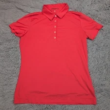 Nike Shirt Womens M Golf Tee Swoosh Athletic V Neck Dri Fit Casual Striped