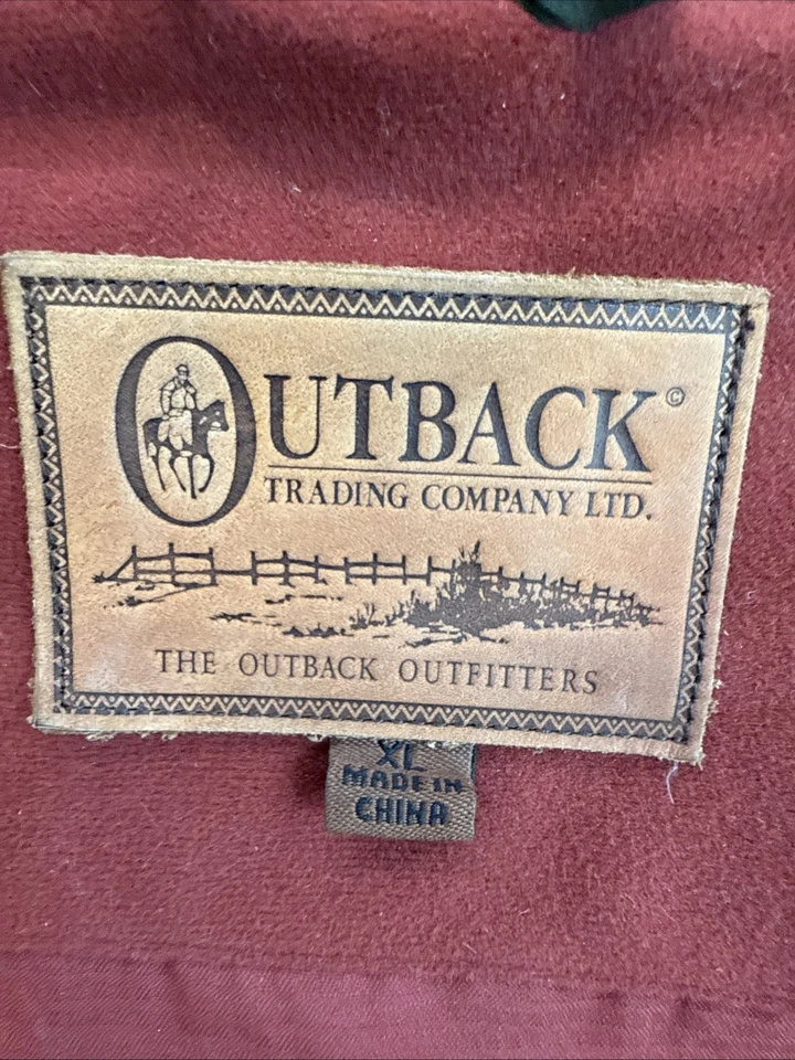 Chaleco Outback Trading Co para mujer XL verde encerado acolchado aislado cremallera completa Foto 3 de 4