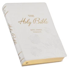 KJV Holy Bible, Super Giant Print Red Letter Edition - Thumb Index Tabs & Ribbon