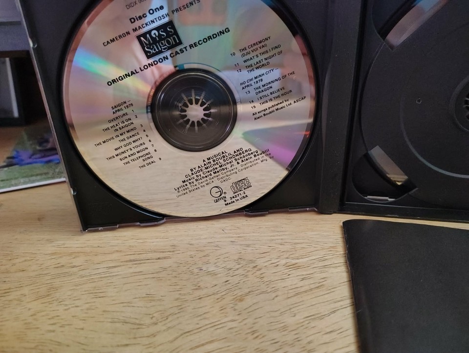Miss Saigon London Cast by Miss Saigon 2 CD plus booklet Gently Used ...