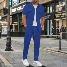 Mens Sweatsuits 2 Piece Sport Tracksuit Jogger Sweat Suits Jogging Outfits
