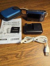 Canon Powershot A3100 IS 12.1 MP Blue case ba...