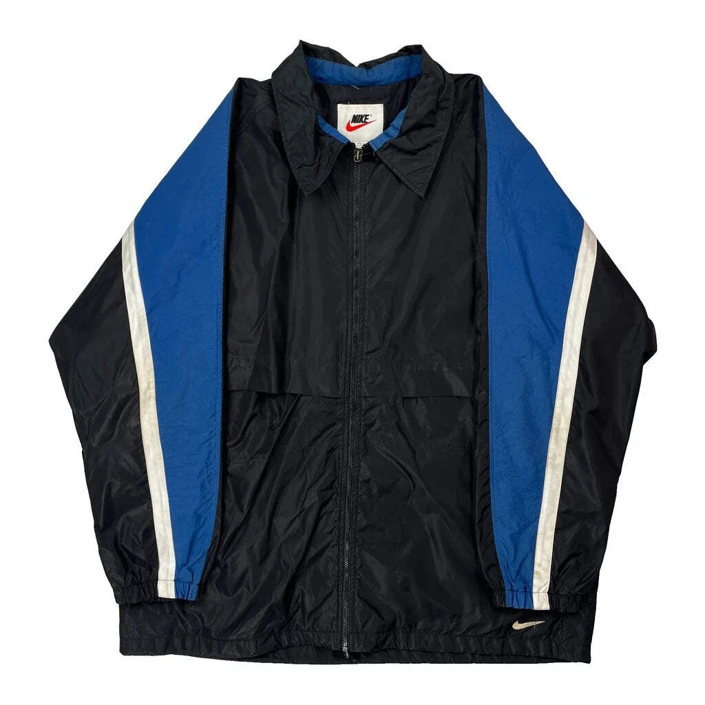Nike Oversized Windbreaker - 2XL Black Nylon