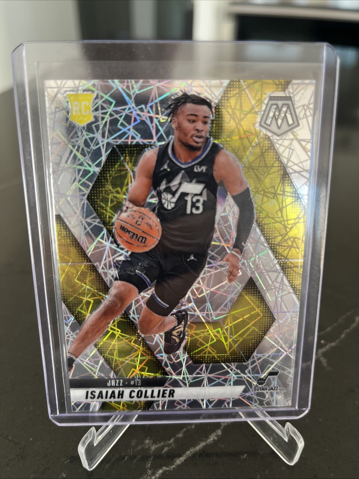 2024-25 Panini Mosaic - Rookies Isaiah Collier #222 (RC) Lazer