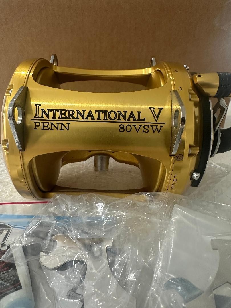 PENN INTERNATIONAL V 80VSW 2 SPEED BIG GAME FISHING REEL-PRISTINE