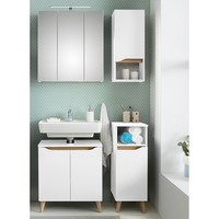 Badezimmer BadmöBel Bad Set Spiegelschrank HäNgeschrank Unterschrank 95 Cm Breit