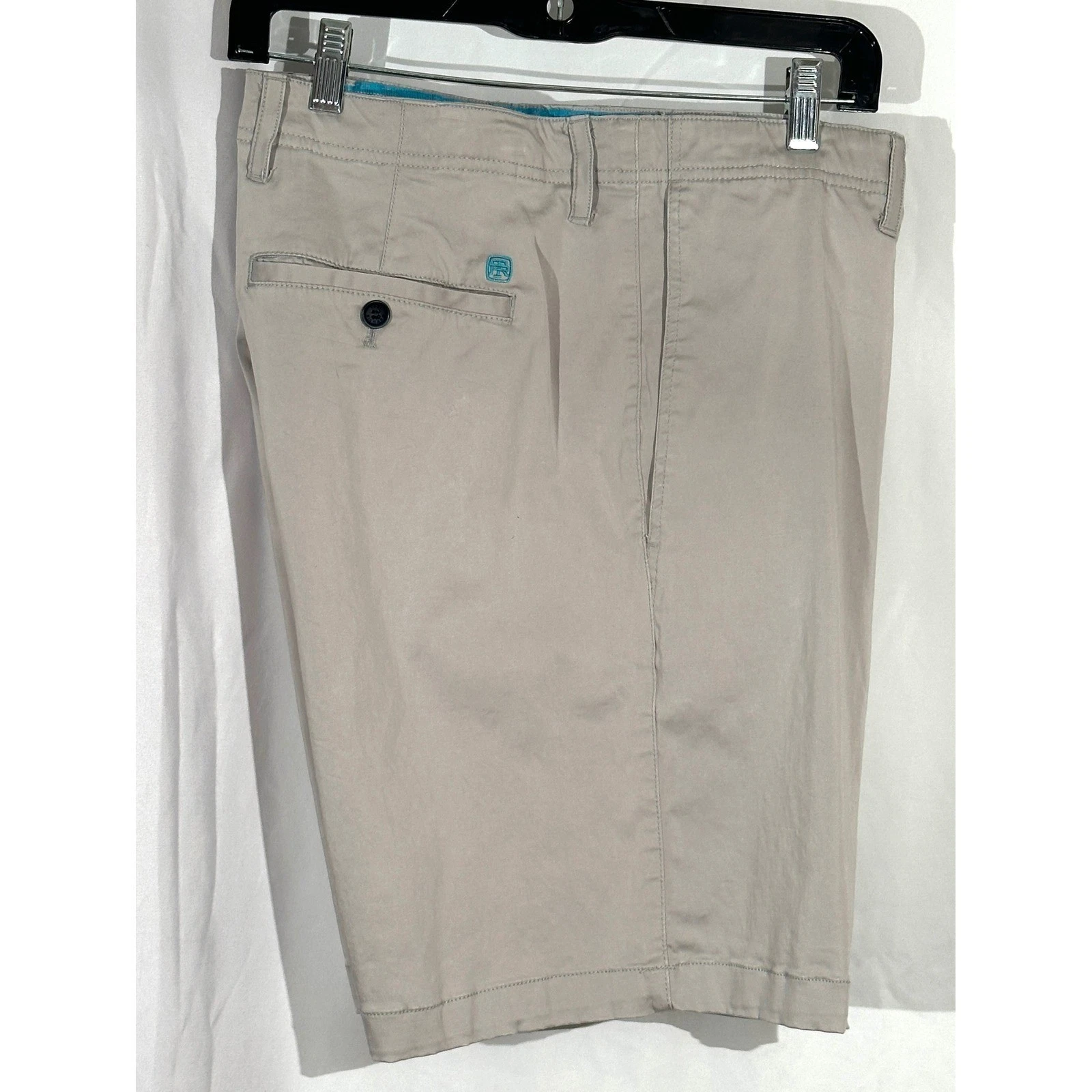 Richard Radcliffe Mens Khaki Tan Chino Shorts Stretch Cotton Tencel Size 40