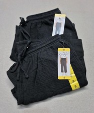 NWT Jessica Simpson Gauze Women's Wide Leg Crop Pants, Black - Small Lot of 2