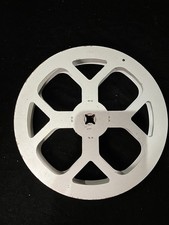 Film Reel Vintage 16mm 7inch Diameter Metal Interesting Design, Some Scratches