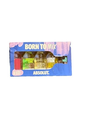 Absolut Vodka Set  Geschenkbox 5x 50ml - Miniflaschen