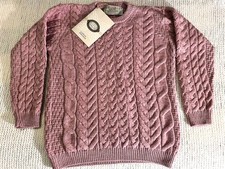 Aran Sweater Market Merino Wool Cable Knit Sweater Women s M Ireland Unworn