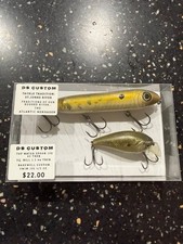 Custom Painted Lure Set, Spook, Sq. Bill, River Shad (Atlantic Menhadden)