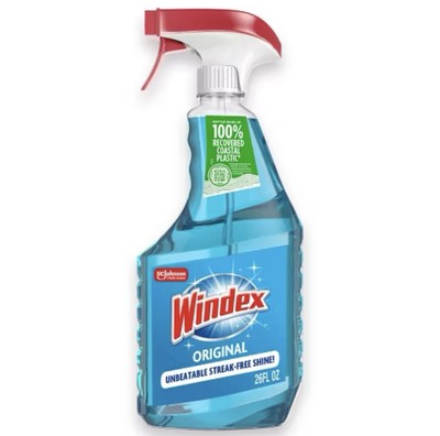 Windex Glass and Window Cleaner Spray Bottle, Original Blue, 23 fl oz - NEW