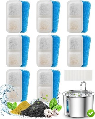 Oneisall 8er Pack Ersatzfilter für PWF-001 2L/67oz Katzenbrunnen... 