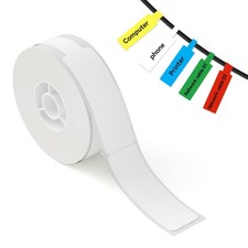 NIIMBOT White Cable Labels Maker Tape for 12.5mmx109mm,