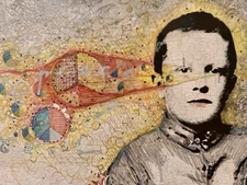 Denny In The Flow Kate Dooley Original Mixed Media Painting 2011 Best Of Show