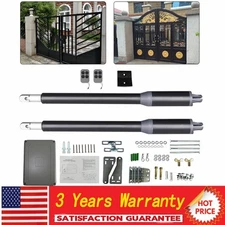 Automatic Arm Dual Swing Gate Opener Heavy Duty Kit Electric Remote Control Set