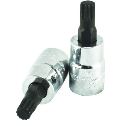 Spline Bit Steckschlüssel M8 3/8'' Antrieb 50 mm lang Dreizack Qualitätswerkzeuge T120708