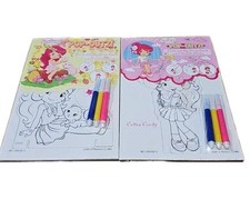 Lot Of 2 Strawberry Shortcake Pop-Outz Activity Board W/Washable Markers Sealed