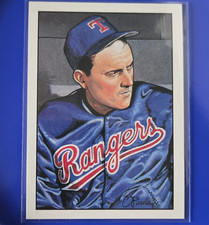 Topps 1990 Bowman Nolan Ryan Texas Rangers Art Card Sweepstakes Two Star Back