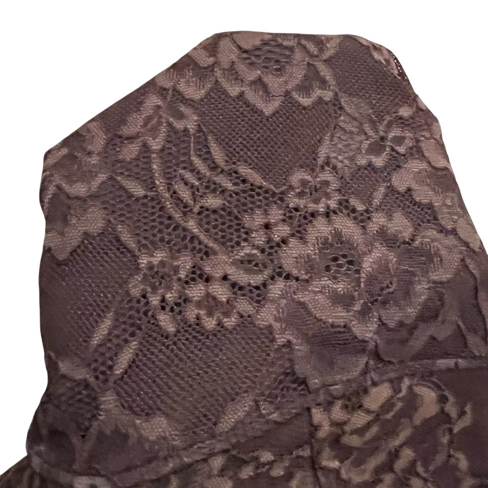 Popilush modelador de renda bodysuit camisola regata média chocolate marrom emagrecimento - Imagem 3 de 4