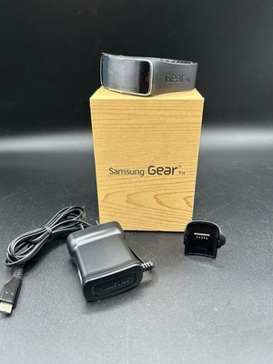 Samsung Galaxy Gear Fit SM-R350 Black Smart Watch Heart Rate New Open Box