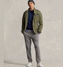 Image of NEW Polo Ralph Lauren Men’s XL Grey Jogger Pants XLARGE Black Pony Sweatpants