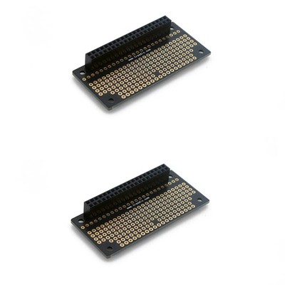 Treedix 2pcs GPIO Protoboard Breadboard HAT with Female Pin Connector PCB... 